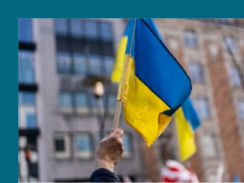 a person holding a flag