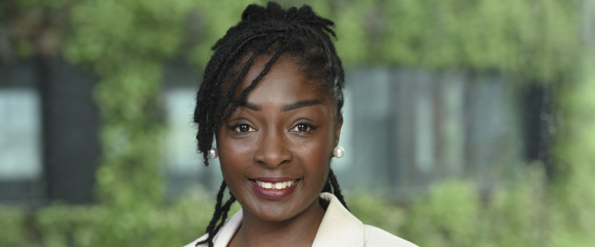 a woman smiling at the camera