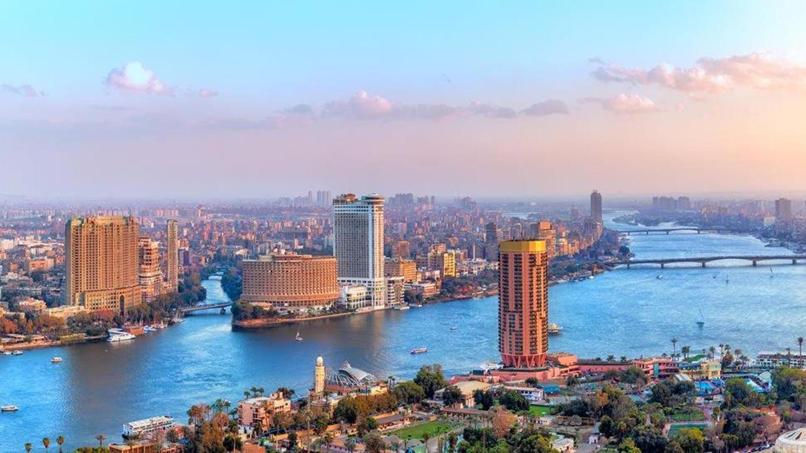 a city with a river and buildings