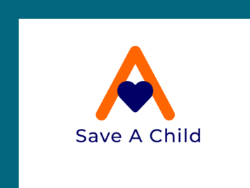 a logo with a heart and text