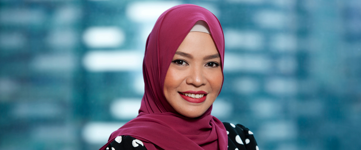 a woman wearing a red head scarf