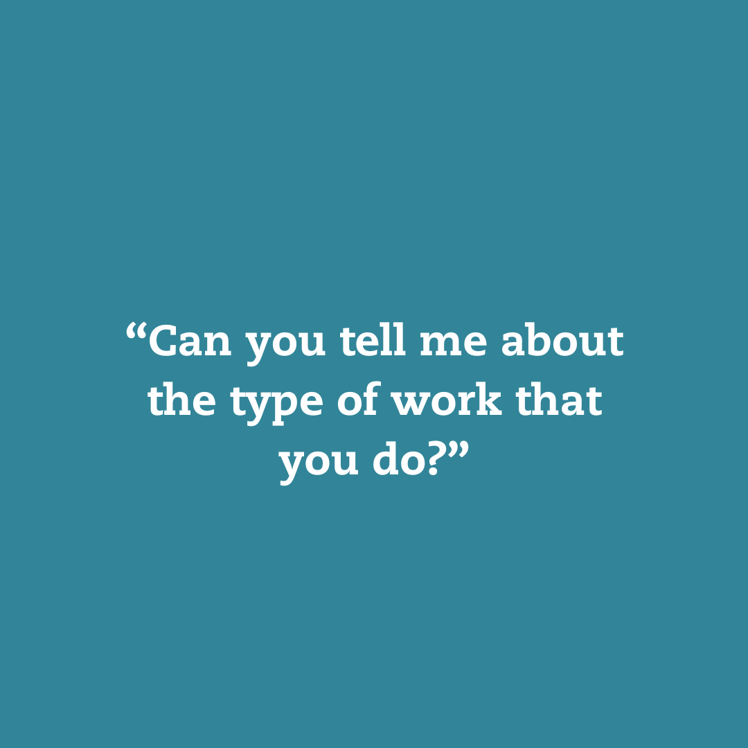 a blue background with white text