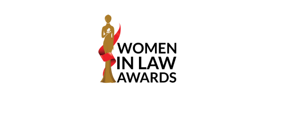 a logo for women in law awards
