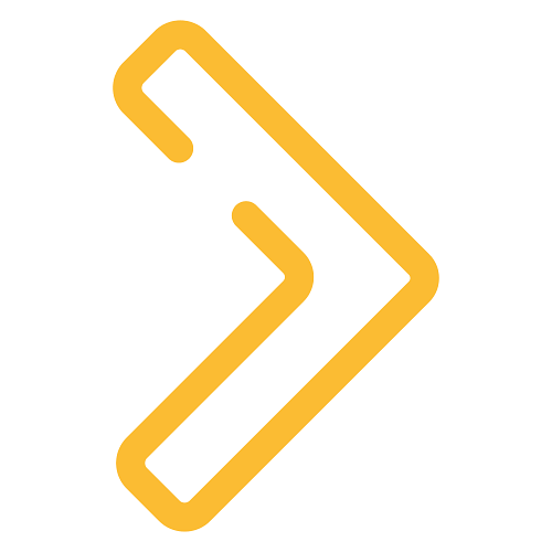 a yellow arrow with white background