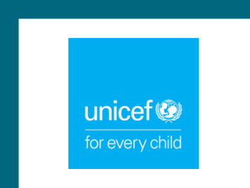 a blue square with white text